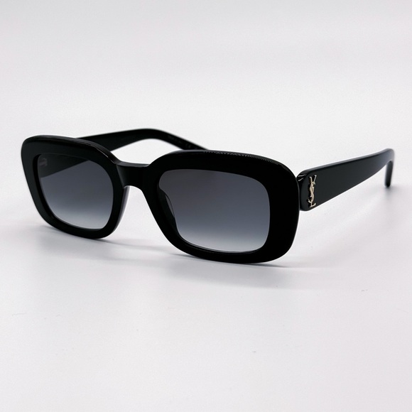 NEW SAINT LAURENT SL M130 002 BLACK GREY SLM130 002 SQUARE WOMEN SUNGLASSES - Picture 2 of 10